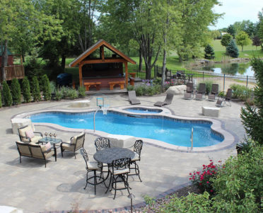 Caribbean-with-Hermosa-Tan-Ledge-pool Franklin TN Fiberglass Pool