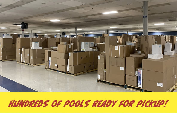 Hundreds of pools ready for pickup