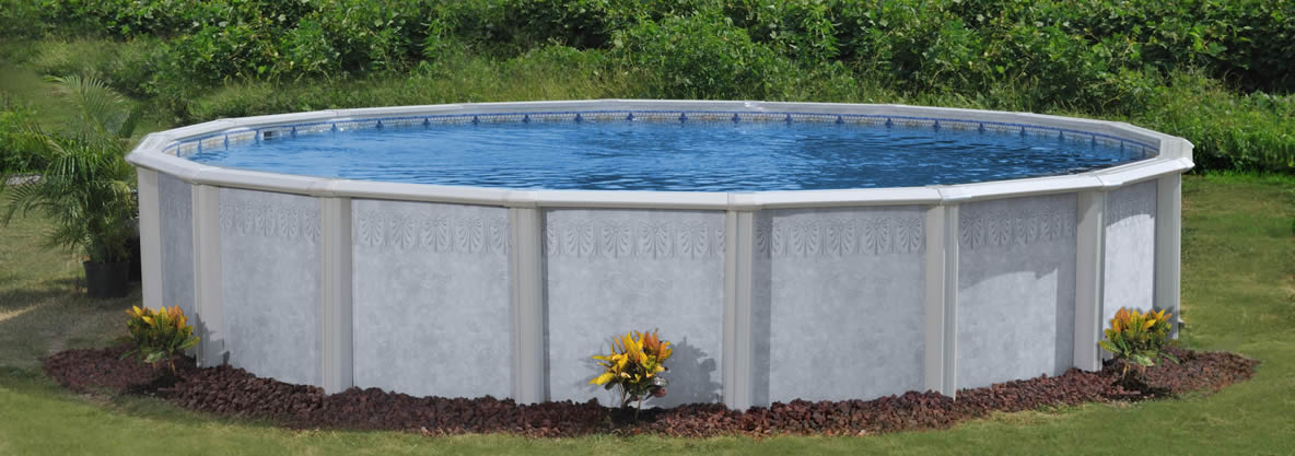 above ground pool in Hendersonville backyard