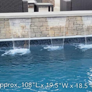 Vienna Fall-9 foot custom water feature front view