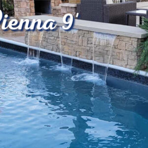 Vienna Fall-9 foot custom water feature side view