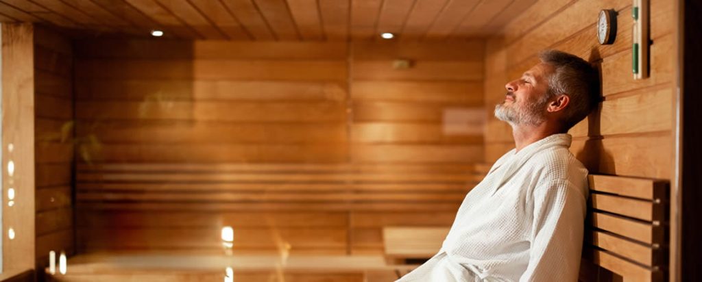 What is the average length of a sauna session?