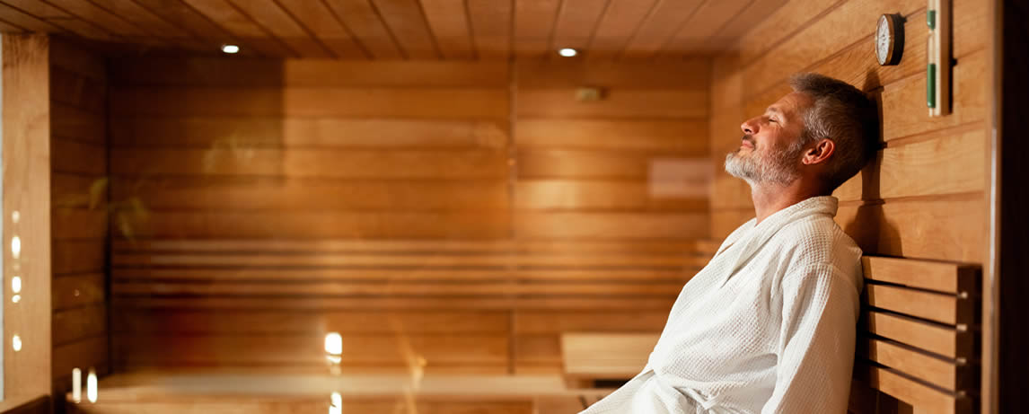 What is the average length of a sauna session?