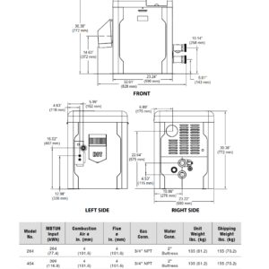 Raypak Avia Line NiTek Gas Heaters, Low NOx, WiFi Ready, 404BTU - Image 3